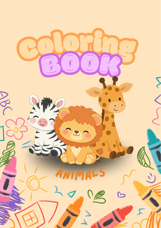 Coloring Book Animals (English version)