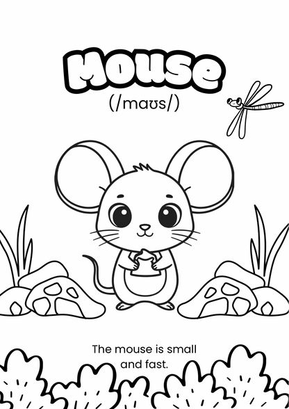 Coloring Book Animals (English version)