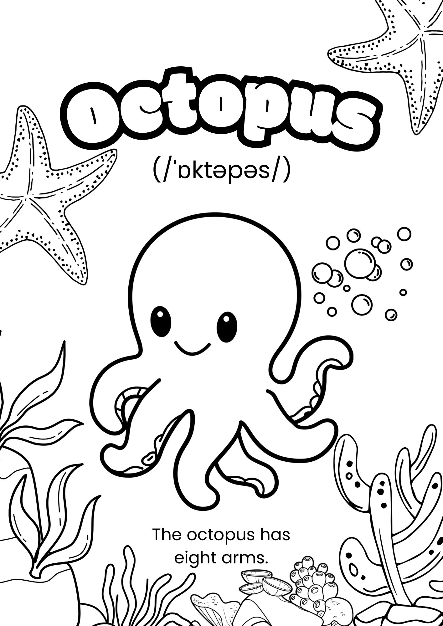Coloring Book Animals (English version)