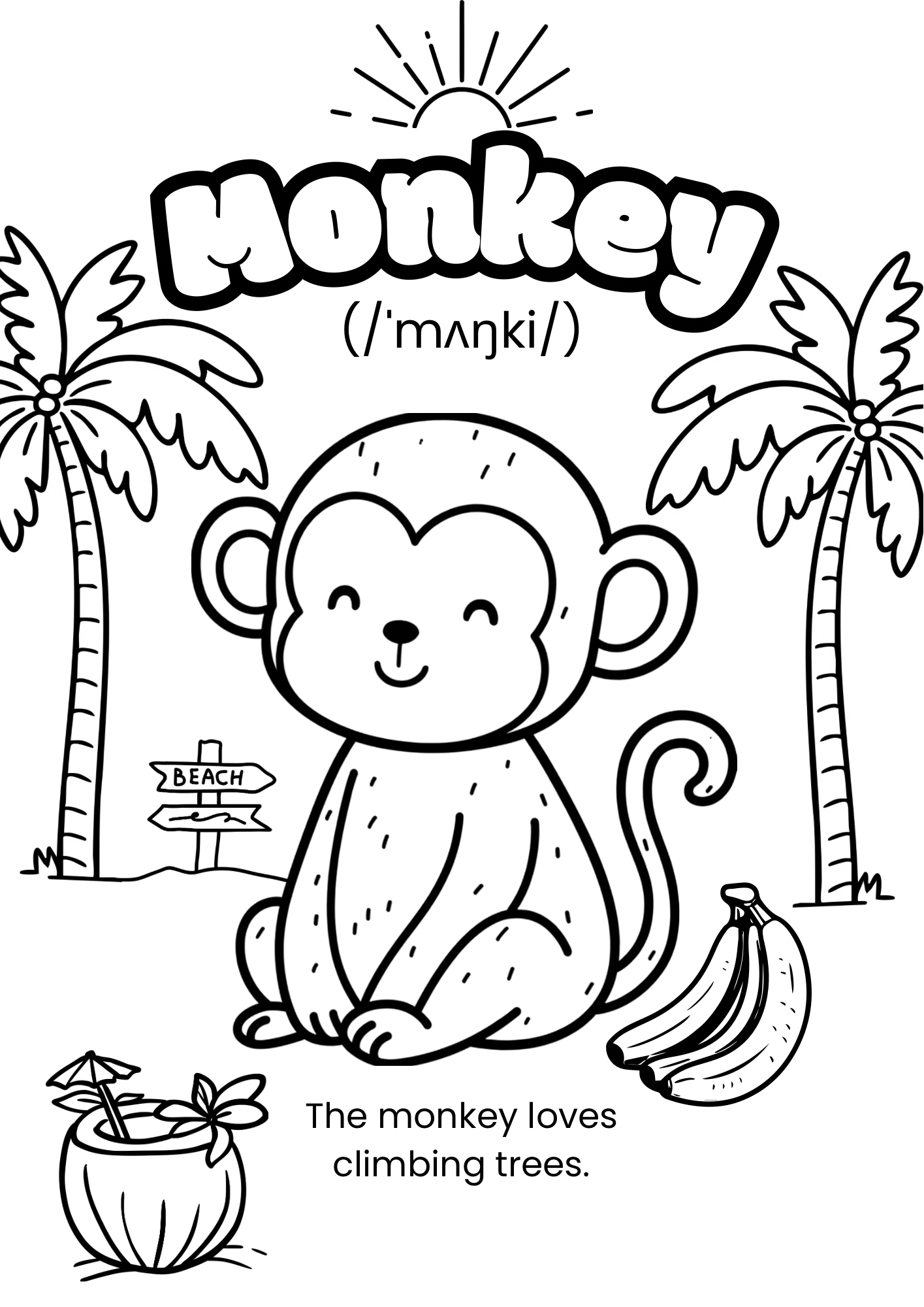 Coloring Book Animals (English version)